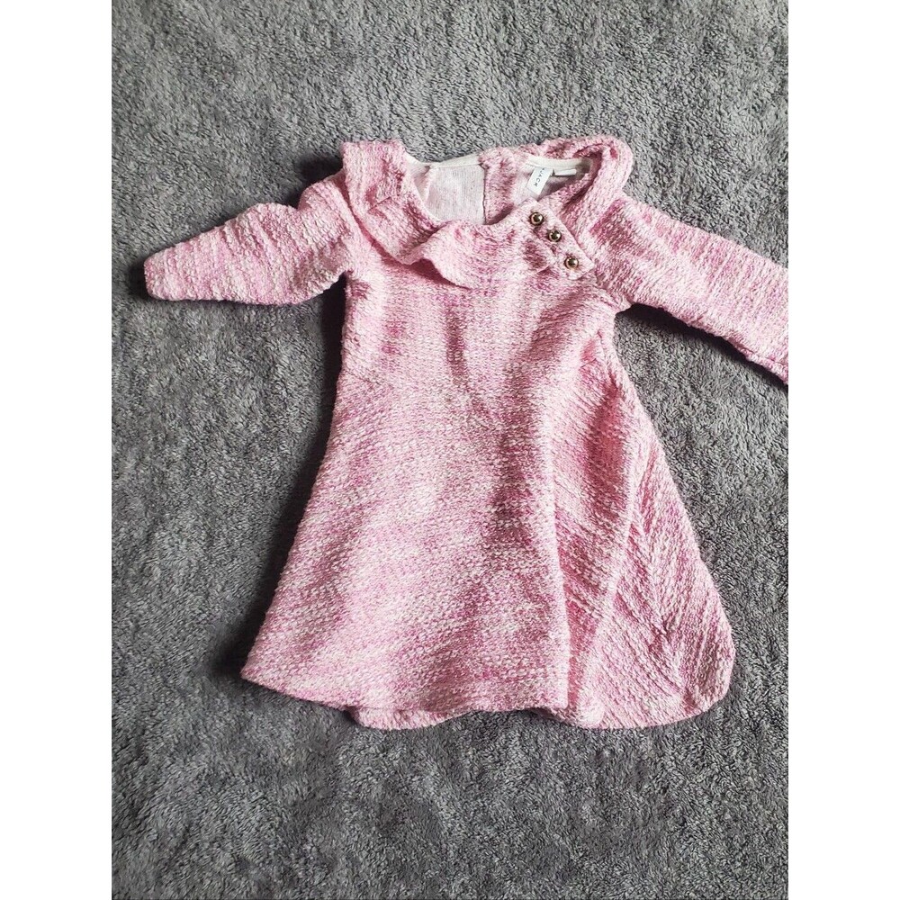 Janie and Jack Pink Tweed Dress Size 4